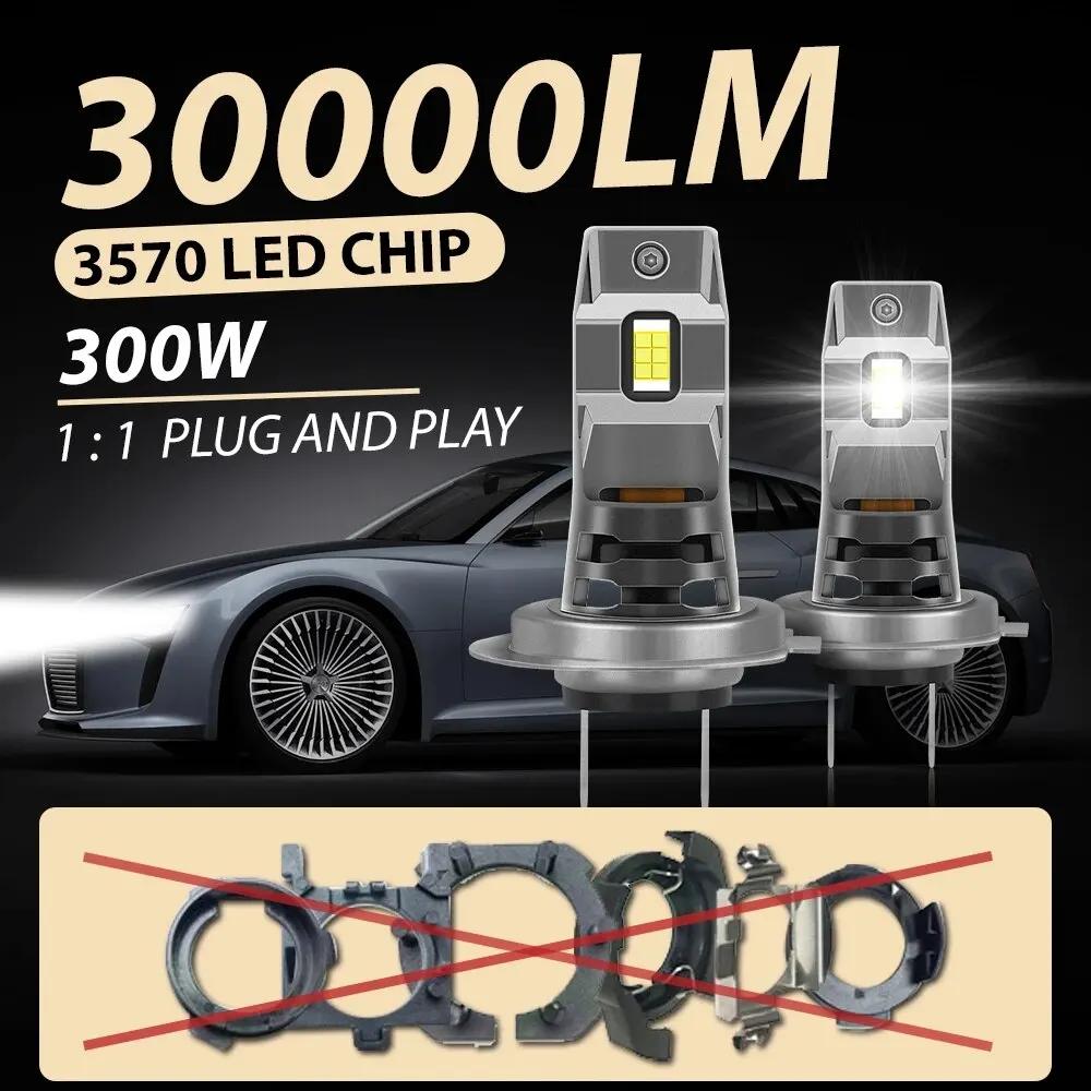 9005 9006 H11 H7 LED Ʈ ,  ʿ , ÷  ÷ HB3 HB4 H4 ҷΰ ü , 6000K, 2 